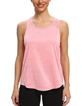 Load image into Gallery viewer, Aeuui Workout Tops for Women Mesh Racerback Tank Yoga Shirts Gym Clothes Pink