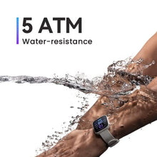 Load image into Gallery viewer, Amazfit Bip 3 Smart Watch for Android iPhone, Health Fitness Tracker with 1.69" Large Display,14-Day Battery Life, 60+ Sports Modes, Blood Oxygen Heart Rate Monitor, 5 ATM Water-Resistant (Black)