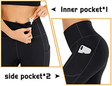 Load image into Gallery viewer, IUGA High Waisted Yoga Pants for Women with Pockets Capri Leggings for Women Workout Leggings for Women Yoga Capris