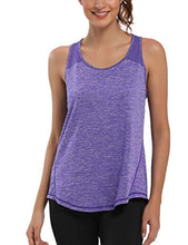 Load image into Gallery viewer, Aeuui Workout Tops for Women Mesh Racerback Tank Yoga Shirts Gym Clothes