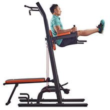 Load image into Gallery viewer, HARISON Multifunction Power Tower with Bench Pull up Bar dip station for Home Gym workout Strength Training Fitness Equipment