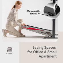 Load image into Gallery viewer, Under Desk Treadmill Motorized Folding Small Walking Treadmills for Home & Office Egofit Walker Pro M1, Installation-Free with LCD Display, Compact Fit Standing Desk Treadmills