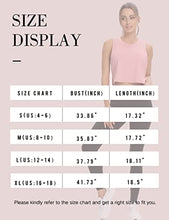Load image into Gallery viewer, MTIONUG Womens Workout Crop Tops Gym Loose Sleeveless Sport Muscle Open Side Tank Tops for Women Yoga Athletic Shirts Black M