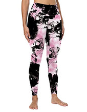 Load image into Gallery viewer, NC Women's high Waist Stretch Printed Yoga Pants Leggings Outdoor Sports Fitness Exercise Leggings 9 Points Pants Women (BS014-29, X-Large)
