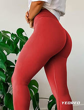 Load image into Gallery viewer, YEOREO Womens Amplify Leggings High Waisted Seamless Scrunch Legging Active Running Yoga Pant