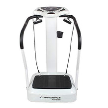 Load image into Gallery viewer, Confidence Fitness Whole Body Vibration Plate Trainer Machine with Arm Straps White