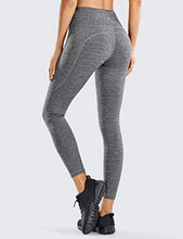 Load image into Gallery viewer, CRZ YOGA Women's Naked Feeling Workout Leggings 25 Inches - High Waisted Yoga Pants with Side Pockets Double Ash