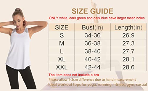 Aeuui Workout Tops for Women Mesh Racerback Tank Yoga Shirts Gym Clothes  Rose Red – The Home Fitness Corp
