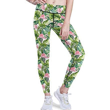Load image into Gallery viewer, visesunny High Waist Yoga Pants with Pockets Flamingo Tummy Control Workout Running Yoga Leggings for Women