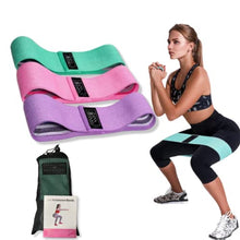 Load image into Gallery viewer, Jan&amp;Niss Resistance Workout Equipment Band for Women - 3 Level Booty Exercise Set for Butt - Glute - Thighs - Legs – Pilates
