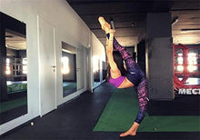 Load image into Gallery viewer, COOLOMG Women's Leggings Yoga Long Pants Compression Drawstring Running Tights Non See-Through Purple Forest Adults Small(Youth X-Large)