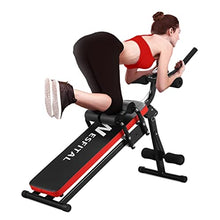 Load image into Gallery viewer, Wesfital AB Workout equipment Sit Up Bench Abdominal Trainer Full Body Strength training Home Gym Fitness Machine for Thighs, Glutes, Sit-ups With 3 difficulty Levels And Digital Display