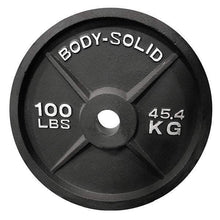 Load image into Gallery viewer, 500lb. Cast Iron Olympic Weight Set with 7' Olympic bar and collars - The Home Fitness Corp