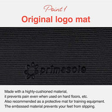 Load image into Gallery viewer, Primasole Yoga Mat with Carry Strap for Yoga Pilates Fitness and Floor Workout at Home and Gym 1/4 thick (Black Color) PSS91NH004A