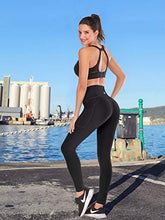 Load image into Gallery viewer, Ewedoos Women's Yoga Pants with Pockets - Leggings with Pockets, High Waist Tummy Control Non See-Through Workout Pants (Black, Large)