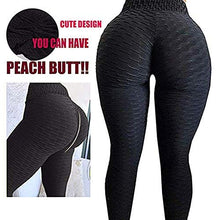 Load image into Gallery viewer, FSIGOM Women's High WAIS Yoga Pants Workout Soft Tights Fitness Printed Tummy Control Leggings (Black, S)