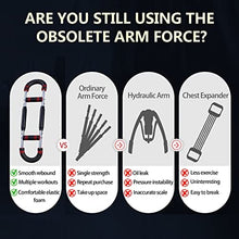 Load image into Gallery viewer, XINRUI U Shape Twister Arm Exerciser, Home Chest Expander, Biceps, Triceps, Forearm, Inner Thighs & Shoulder Muscle Fitness Equipment, Arm Strength Training Workout Machine (110-132 lbs)