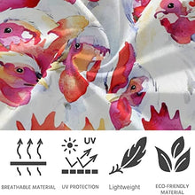 Load image into Gallery viewer, visesunny High Waist Yoga Pants with Pockets White Rooster Animal Buttery Soft Tummy Control Running Workout Pants 4 Way Stretch Pocket Leggings