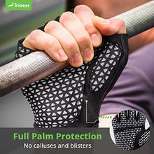 Load image into Gallery viewer, Trideer Workout Gloves for Men and Women, Lightweight Weight Lifting Gym Gloves for Cycling, Exercise, Weightlifting, Fitness, Training, Climbing, and Rowing, Full Palm Protection and Breathable