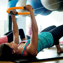 Load image into Gallery viewer, Pilates Ring Circle, Yoga Ring Inner Thigh Exercise Equipment for Women & Men, Pilates Equipment for Home Workouts, Magic Circle Pilates Ring Inner Thigh Toner, Fitness Ring with Wall Poster & Bag