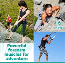 Load image into Gallery viewer, MoveRays Hand Grip Strengthener, Forearm, Fingers Exerciser - Silicone Rings for Muscle Training, Sports, Rock Climbing, Fitness