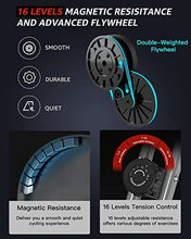 Load image into Gallery viewer, Barwing 16-8-2-3 Stationary Spin Exercise Bike for Home | 4 IN 1 Foldable Indoor Workout Cycling Bike for Seniors| 300 LB Capacity | More Magnetic Resistance Seat Backrest Adjustments | Value Gift for Seniors