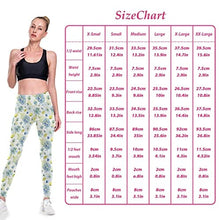 Load image into Gallery viewer, visesunny High Waist Yoga Pants with Pockets Blue Flower Pattern Buttery Soft Tummy Control Running Workout Pants 4 Way Stretch Pocket Leggings