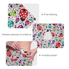 Load image into Gallery viewer, visesunny High Waist Yoga Pants with Pockets Cute Ladybug Polka Dot Buttery Soft Tummy Control Running Workout Pants 4 Way Stretch Pocket Leggings