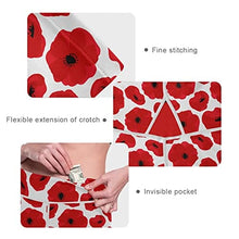 Load image into Gallery viewer, visesunny High Waist Yoga Pants with Pockets Poppy Seamless Pattern Buttery Soft Tummy Control Running Workout Pants 4 Way Stretch Pocket Leggings