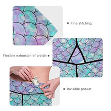 Load image into Gallery viewer, visesunny High Waist Yoga Pants with Pockets Beautiful Rainbow Mermaid Scale Buttery Soft Tummy Control Running Workout Pants 4 Way Stretch Pocket Leggings