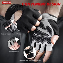 Load image into Gallery viewer, VINSGUIR Workout Gloves for Men and Women, Weight Lifting Gloves with Excellent Grip, Lightweight Gym Gloves for Weightlifting, Cycling, Exercise, Training, Pull ups, Fitness, Climbing and Rowing
