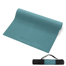Load image into Gallery viewer, Primasole Yoga Mat with Carry Strap for Yoga Pilates Fitness and Floor Workout at Home and Gym 1/3 thick (Jango Green Color) PSS91NH011A
