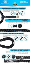 Load image into Gallery viewer, Poly Dacron Battle Rope - Workout Rope - Exercise Ropes - Training Ropes - Battle Ropes - Undulation Ropes - Great For Your Rope Workout (Yellow, 2" x 50 feet)