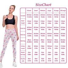 Load image into Gallery viewer, visesunny High Waist Yoga Pants with Pockets Cute Dinosaur Pink Pattern Tummy Control Workout Running Yoga Leggings for Women