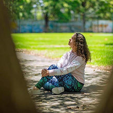 Load image into Gallery viewer, COOLOMG Women's Leggings Yoga Long Pants Compression Drawstring Running Tights Non See-Through Green Forest Adults Small(Youth X-Large)