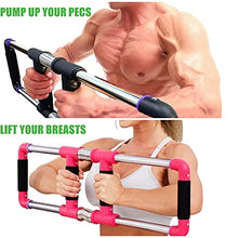 Load image into Gallery viewer, GoFitness Push Down Bar Machine - Chest Expander at Home Workout Equipment, Arm Exerciser Portable Spring Resistance Exercise Gym Kit for Home, Travel or Outdoors