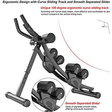 Load image into Gallery viewer, WINBOX Ab Machine Multi-functional Exercise Equipment for Home Gym, Height Adjustable Abs Workout Equipment, Black
