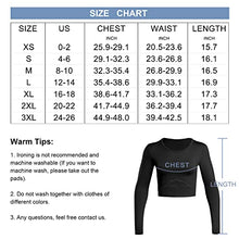 Load image into Gallery viewer, TrainingGirl Women Cutout Workout Crop Tops Long Sleeves Open Back Yoga Shirts Slim Fit Gym Athletic Shirts with Built in Bra (Black, Large)
