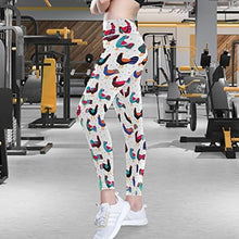Load image into Gallery viewer, visesunny High Waist Yoga Pants with Pockets Colored Rooster Dot Buttery Soft Tummy Control Running Workout Pants 4 Way Stretch Pocket Leggings