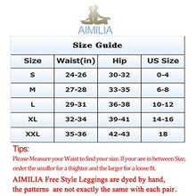 Load image into Gallery viewer, AIMILIA Butt Lifting Anti Cellulite Leggings for Women High Waisted Yoga Pants Workout Tummy Control Sport Tights - Z-dye-gray-black