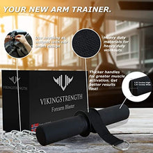 Load image into Gallery viewer, VIKINGSTRENGTH Forearm Blaster- Fat Thick Grips Forearm Strength Excercise Equipment for Men and Woman. Thick Wrist Roller Grips for Muscle Building and Injury Prevention Hand Grip Strengthener
