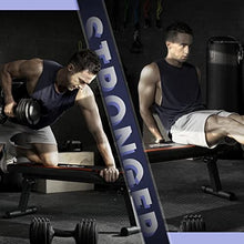 Load image into Gallery viewer, FLYBIRD Flat Weight Bench Foldable 1000 LBS Weight Capacity for Strength Training Bench Press, 45.3 Inches Long Workout Benches for Home