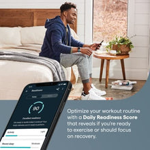 Load image into Gallery viewer, Fitbit Charge 5 Advanced Fitness & Health Tracker with Built-in GPS, Stress Management Tools, Sleep Tracking, 24/7 Heart Rate and More, Lunar White/Soft Gold, One Size (S &L Bands Included)