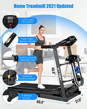 Load image into Gallery viewer, SYTIRY Treadmill with 10" Touchscreen and WiFi Connection, 3D Virtual Sports Scene, 3.25hp Foldable Treadmill, Cardio Exercise Runing Machine for Walking and Running Workout (Carbon Black)