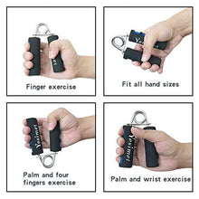 Load image into Gallery viewer, Esmartlife Hand Grip Strengthener Set, Finger Gripper, Hand Grippers - Soft Foam Hand Exerciser for Quickly Increasing Wrist Forearm and Finger Strength, 2 Pack,Blue,13x9.5CM,Esmartlife-01