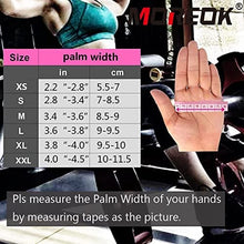 Load image into Gallery viewer, MOREOK Workout Gloves Gym Gloves for Men/Women, [3MM Gel Pad] [3/4 Finger] Weight Lifting Gloves Fitness Gloves for Powerlifting,Exercise,Fitness,Training Pink-L
