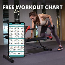 Load image into Gallery viewer, FINER FORM Multi-Functional Weight Bench for Full All-in-One Body Workout – Hyper Back Extension, Roman Chair, Adjustable Ab Sit up Bench, Decline Bench, Flat Bench