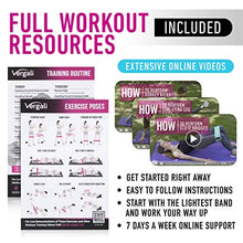 Load image into Gallery viewer, Vergali Fabric Booty Bands for Women Butt and Legs. Set of 4 Non Slip Cloth Resistance Working Out Band for Glute, Thigh, Squat with Workout Resistant Fitness Training Guide to Exercise at Home or Gym