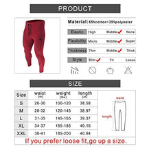 Load image into Gallery viewer, BROKIG Mens Zip Joggers Pants - Casual Gym Workout Track Pants Comfortable Slim Fit Tapered Sweatpants with Pockets (Burgundy)