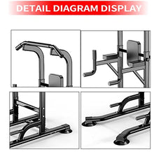 Load image into Gallery viewer, Power Tower Adjustable Height Pull Up & Dip Station Multi-Function Home Strength Training Fitness Workout Station for Home Gym